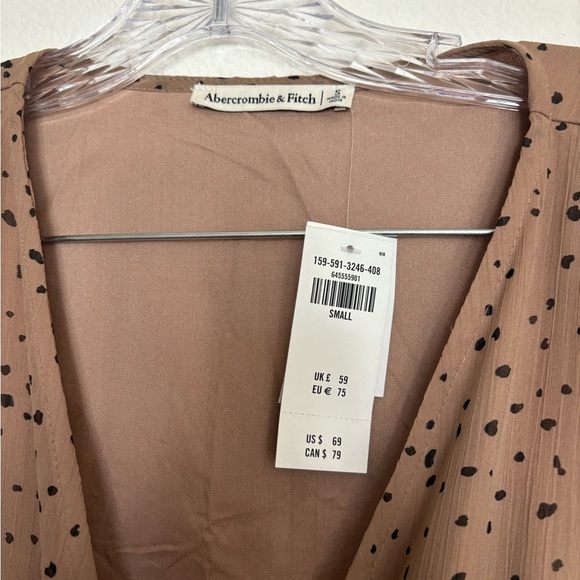 🚨 Abercrombie Fitch Women’s Wrap Dress Side Tie NWT Size S Sheer Dress🚨 - Picture 5 of 5
